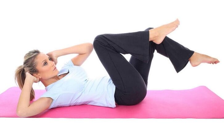 arıqlamaq üçün oblique crunch məşqi